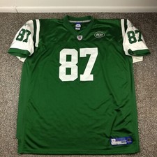 Vintage New York Jets Jersey Leveranues Coles / Eric Decker Reebok Green Sz 60
