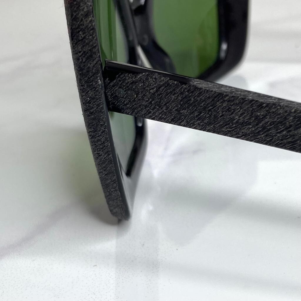Retro 1960s Mid-Century Minarelli Italy Green/Gray Cat Eye Oversized Sunglasses Retro 1960s Mid-Century Minarelli Italy Green/Gray Cat Eye  main image 4