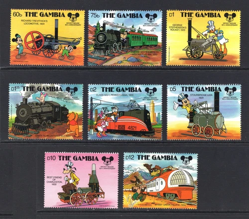 M10346 Gambia 1987 SG752/9 - 1987 Mickey Mouse.