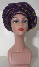 Auto Gele Ready Made Aso oke, African fabric 28