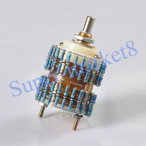 4polig 24 Stufen Dämpfungsglied Lautstärkeregler Pot Log A 51K 51KA Stereo Potentiometer - Bild 4 von 6
