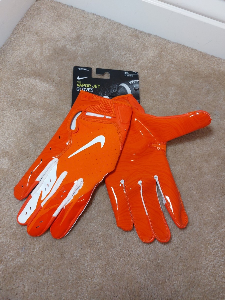 NIKE VAPOR JET 5.0 NFL ISSUED RECEIVER FOOTBALL GLOVES, PGF659