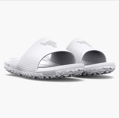 Under Armour Project Rock Slides 2.0 White Size 8 NWT | eBay display picture 3