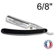 Thiers Issard Le Grelot 6/8 Straight Razor Ebony Wood Handle Made in France