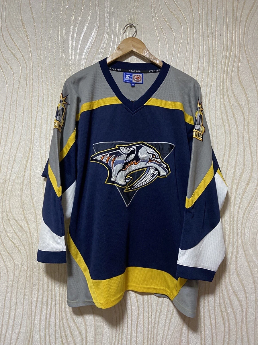 Vintage Starter NHL Nashville Predators Hockey Jersey Size Mens XL