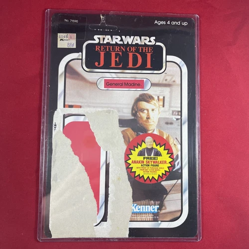 Star Wars Return Of The Jedi General Madine 65D Vintage Cardback Kenner RARE