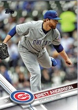 2017 Topps Update #US280 Brett Anderson Chicago Cubs