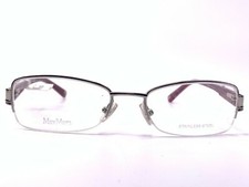 Max Mara Eyeglasses MM 1085/U IVV Silver Rectangular Half Rim Frames 52-18-135