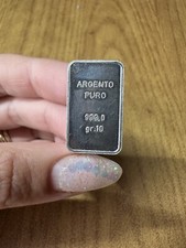 LINGOTTO LINGOTTINO FINE SILVER 10 gr ARGENTO FINO 999
