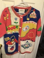 Vintage The Eagle's Eye Woman's Tops Knit Short Sleeve 1995 SZ L Lot Of 2 (two)