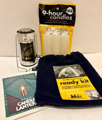 Vintage REI Candle Lantern  UCO   Ready Kit  Made in USA, New Old Stock!