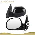 Power Mirrors Pair Set For 1997-2004 Ford F150 Manual Fold Black