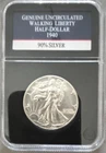 1940 Liberty Walking Half Dollar Uncirculated 90% Silver PCS Stamps & Coins
