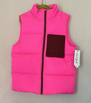 Puffer Vest Jacket Pink Size 7-8 Cat & Jack Girls Target