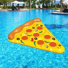 Aufblasbare Pizza-Schwimmreihe, Wasserschwimmbett, PVC-Spielzeug, aufblasbarer