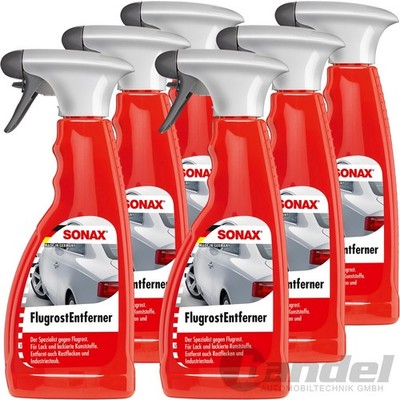 6x 500ml SONAX FLUGROSTENTFERNER ROSTENTFERNER FLUGROST ENTFERNER SÄUREFREI