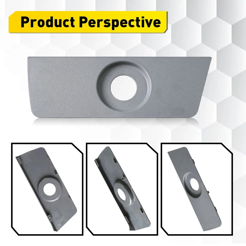 Painel de carcaça de assento lombar manual esquerdo do motorista moldura cinza ajuste 11-14 Ford F-150 - Imagem 3 de 4