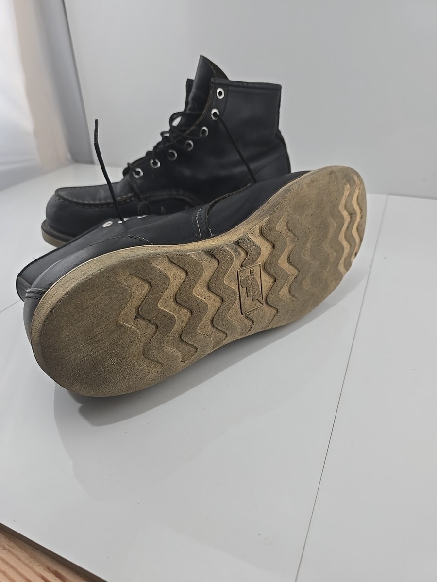 Red Wing Mens BOOTS Heritage MOC Toe Black Leather 9075 13 for