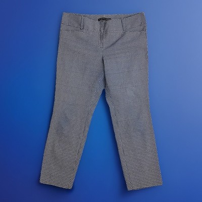 The Limited Ideal Stretch Womens Diamond Pattern Cropped Pants Size 14