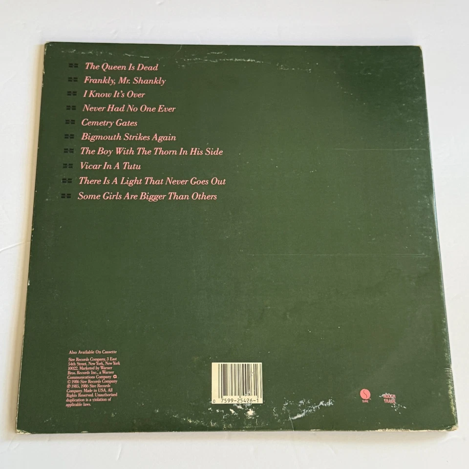 THE SMITHS The Queen is Dead 1986 1st US Press Sire 25426 w/ Inner VG-/EX - Image 4 of 4