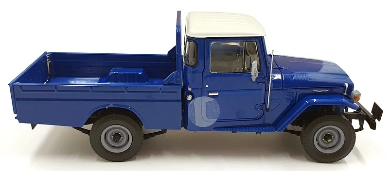 Kyosho escala 1/18 diecast 08958BL - camioneta Toyota Land Cruiser 40 - azul Foto 3 de 4