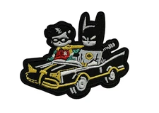 BATMAN & ROBIN - SUPERHEROES - DC COMICS- EMBROIDERED IRON-ON/SEW-ON PATCH