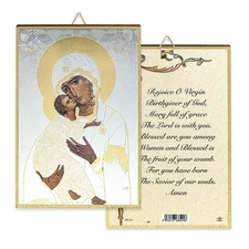 Our Lady of Vladimir Mosaic Plaque Plaque (4" x 6") 46E-242