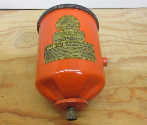 Fram 1949-1952 Hudson 8 Cyl Engine Motor Oil Filter Canister Vintage HA 302495 - Picture 3 of 10