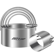 Round Biscuit Cutters with Handle, Stainless Steel Baking Essential Tool for ...