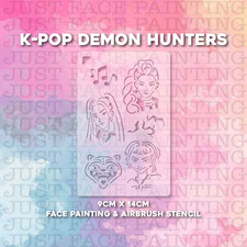 Kpop Ultimate Face Painting Schablone