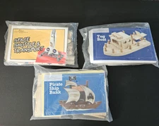Annie's Young Woodworkers Kits 3 sets of Wood Kits to assemble Space, Boat, Ship