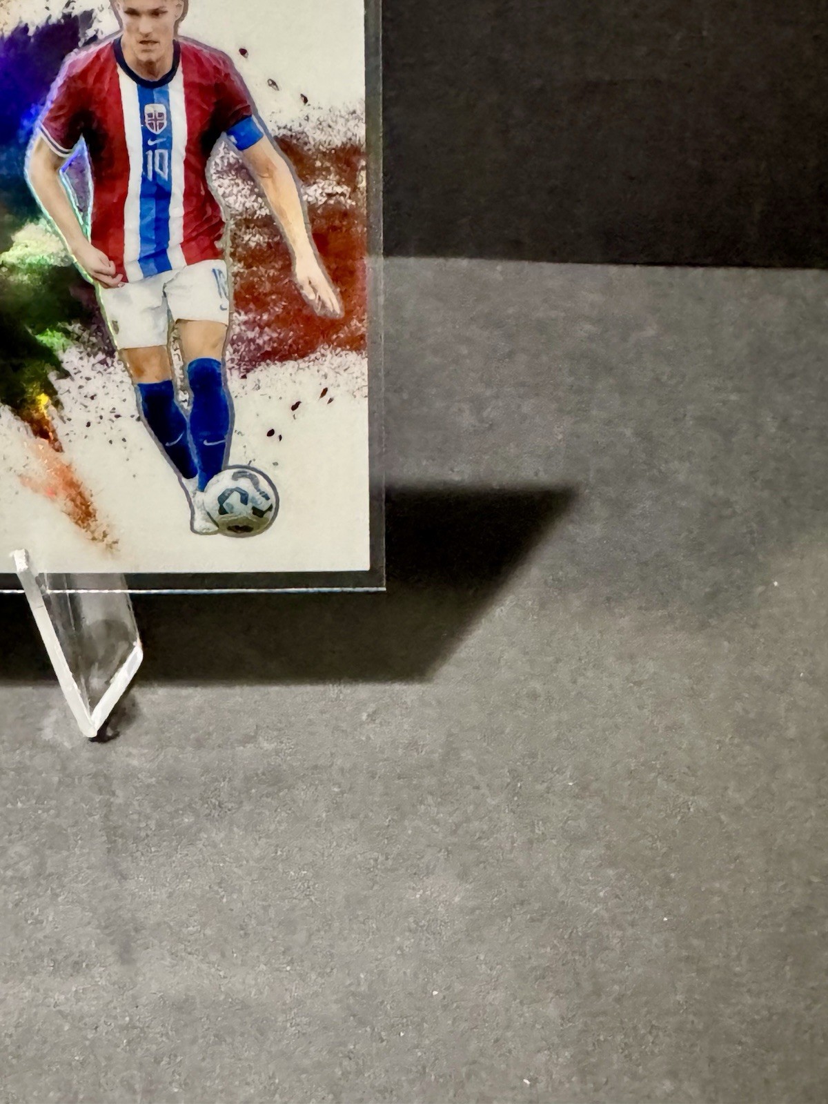 2026 Panini Prizm World Cup Erling Haaland/Martin Odegaard #12 Color Blast Duals view 6