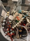 5 Lbs Of Vintage Costume Jewelry, Earrings, Necklaces, Bracelets, And More — photo 3