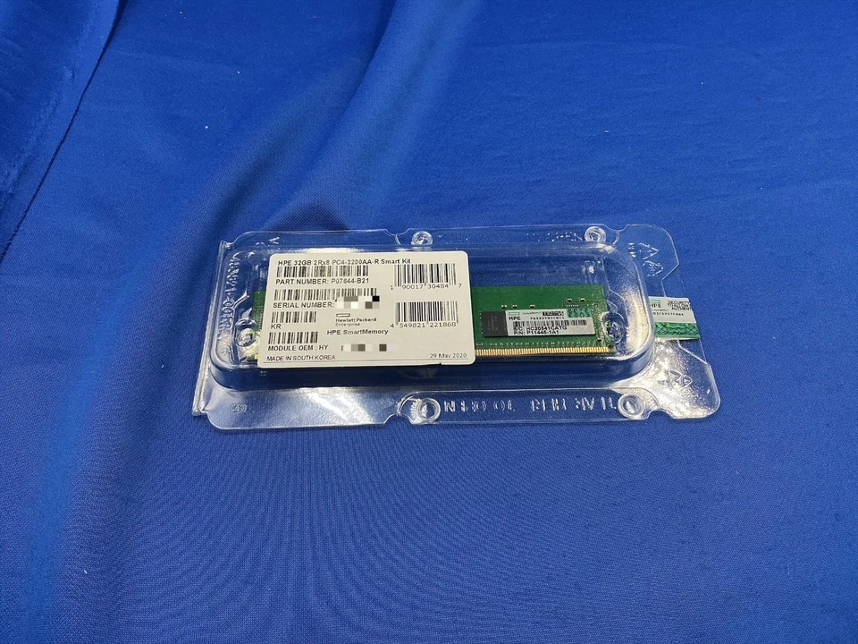P11445-1A1 HPE 32GB (1X32GB) 2RX8 PC4-3200A REGISTERED SMART MEMORY P07644-B21 - Image 3 of 4