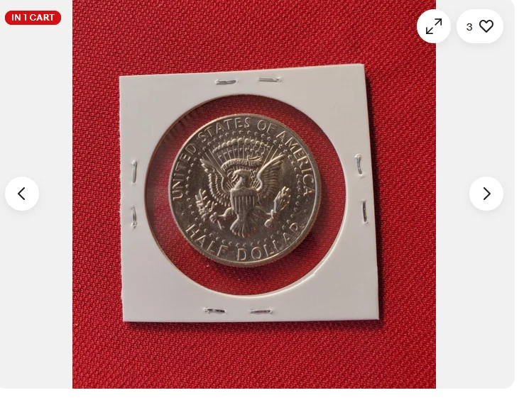 1977 D Kennedy Half Silver Dollar DDO FS-101 RARE variety/Error Low Pop 32 - Image 3 of 4