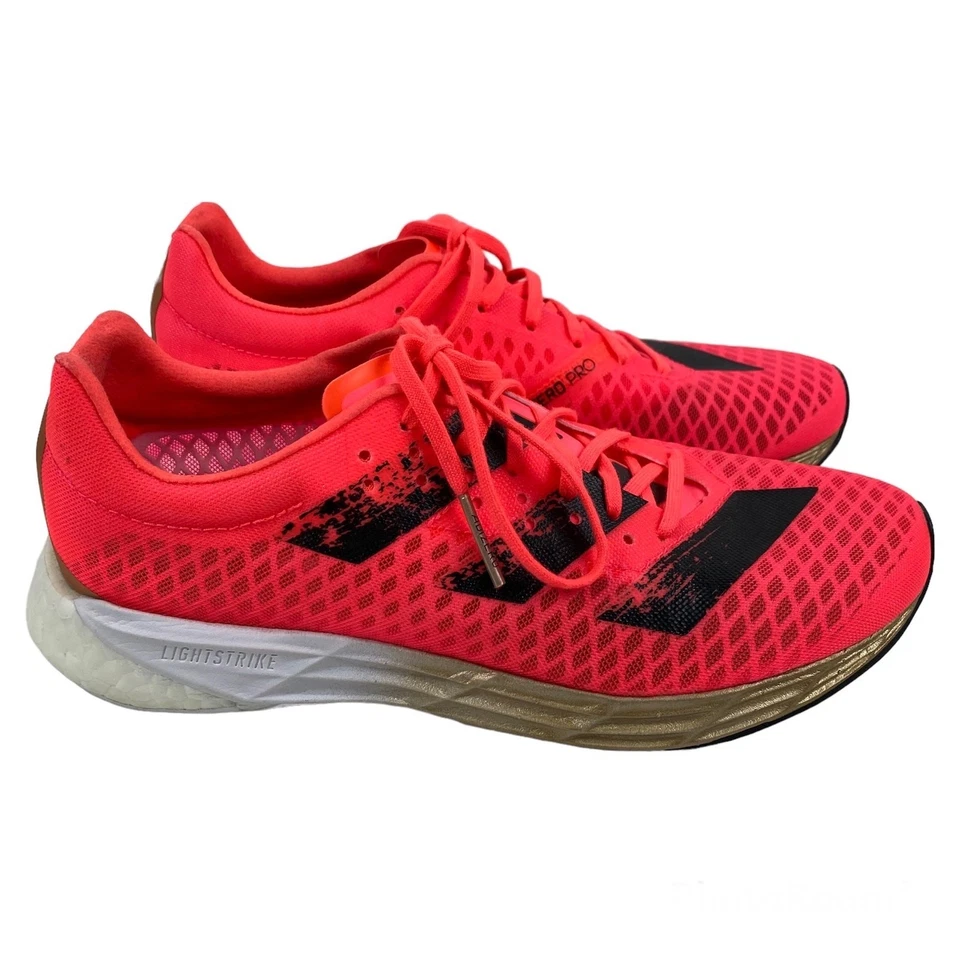Adidas Adizero Pro Sneakers Hot Pink Running Shoes LightStrike FW9242 Womens 7 - Image 2 of 4