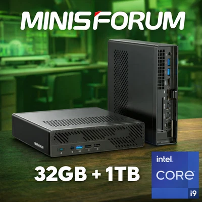 MINISFORUM Mini Workstation i9-12900H 32GB RAM 1TB SSD mini pc