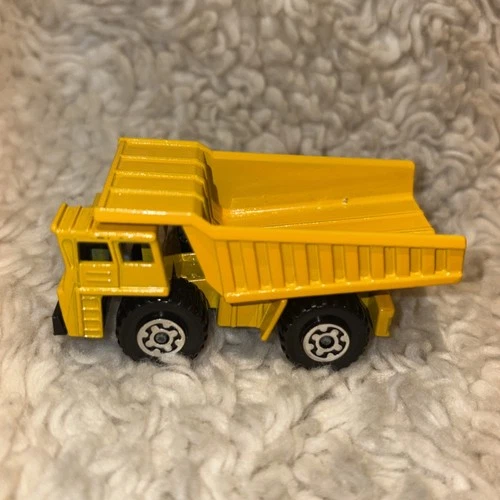 VNTG 1976 Matchbox Superfast #58 Lesney Diecast Yellow Faun Dump Truck, Lift Up
