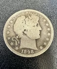 1898S Barber Silver Half Dollar Great Coin No Reserve Auction!!