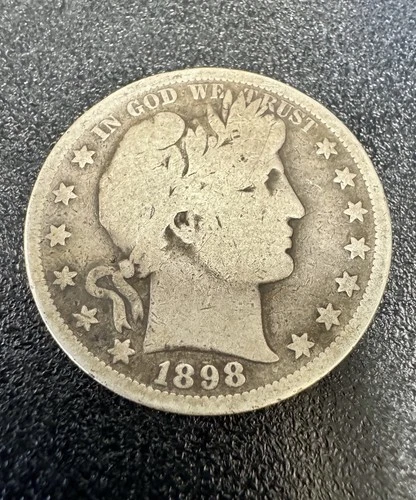 1898S Barber Silver Half Dollar Great Coin No Reserve Auction!!