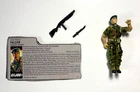 Vintage G.I. Joe - 1987 Falcon Action Figure - Rifle, Knife and File Card