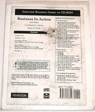 PEARSON BUSINESS IN ACTION INSTRUCTOR RESOURCE CENTER CD-ROM Sixth Edition NEW