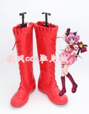 New Tokyo Mew Mew Ichigo Transfiguration Momomiya Cosplay Boots Shoes fhh 12