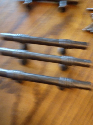 Lote de 6 barras de cajón de metal marrón oscuro - Imagen 3 de 3