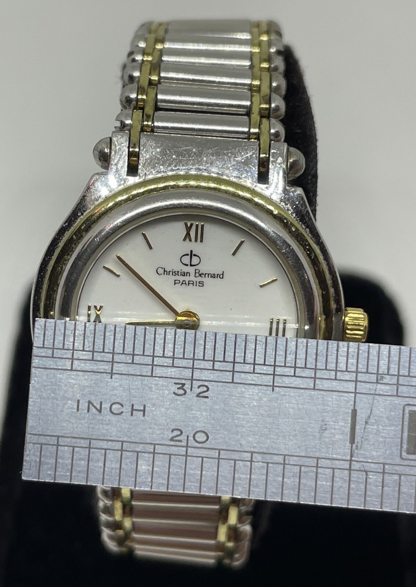 CHRISTIAN BERNARD WRISTWATCH & POUCH & LINKS / BOOKLET