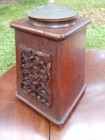 Vintage Arts & Crafts Style Wooden Table Lamp — photo 2