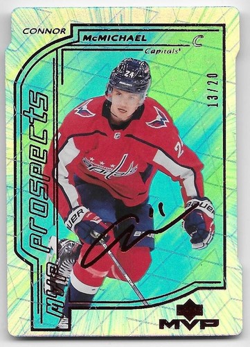 20/21 UPPER DECK MVP PROSPECTS COLORS & CONTOURS GREEN Connor McMichael #13/20 - Picture 1 of 2
