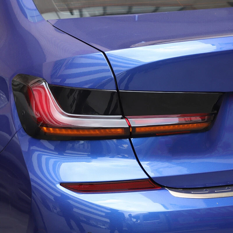 Cubierta de luz trasera superpuesta de lente oscurecida ahumada para BMW Serie 3 G20 y G80 M3 20-22 Foto 2 de 4