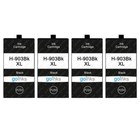 4 schwarze Tintenpatronen für HP Officejet 6950 & Pro 6960, 6970, 6975 All-Ink-One