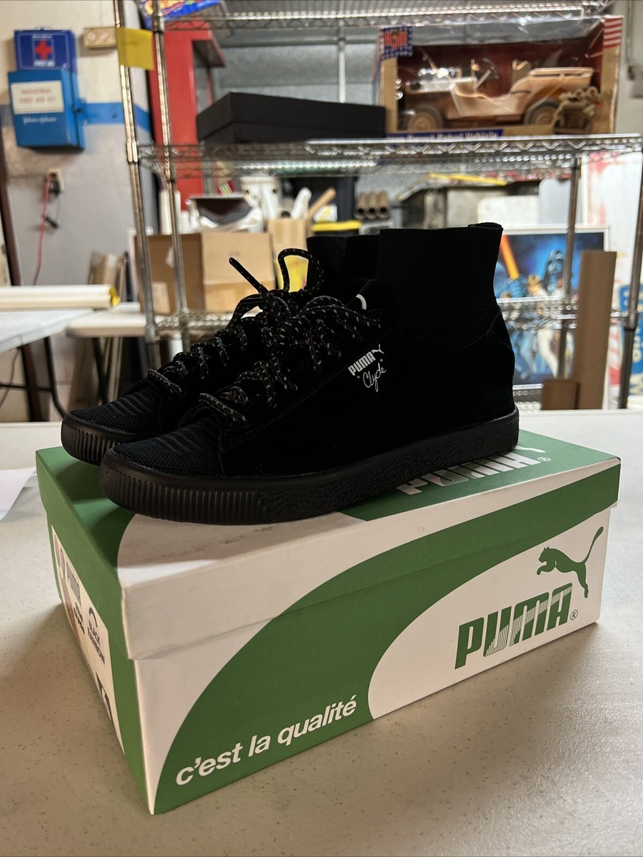 PUMA Clyde BKRW Black Puma White Size